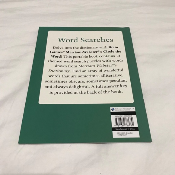 📚3/$35 NEW Brain Games Merriam Webster's Circle the Word Large Print Book - Picture 2 of 3